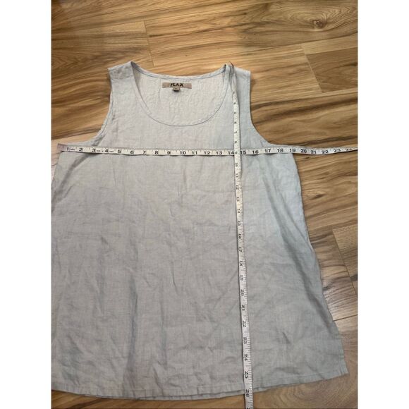 Flax NWOT linen sleeveless grey top size small - Picture 7 of 7